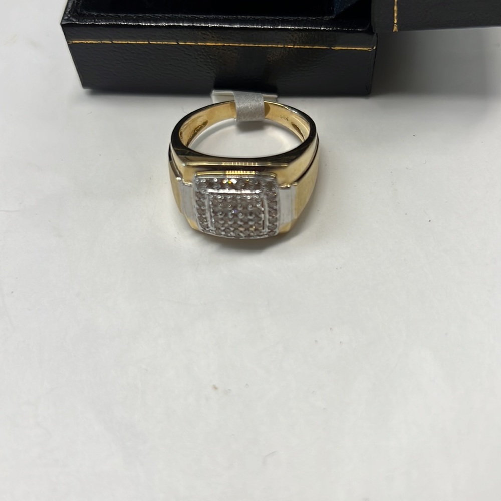 Diamonds 14k Solid Gold Ring - image 4